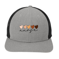 Melanin Hearts Nurse Afro American Black History Month Blm Character V Snapback Trucker Cap | Artistshot