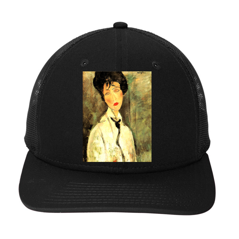 Amedeo Modigliani Woman With Black Cravat Classic Snapback Trucker Cap by cm-arts | Artistshot