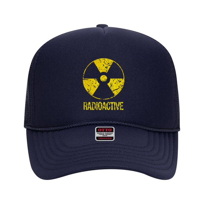 Vintage Nostalgic Radioactive Nuclear War Symbol Foam Trucker Hat by Jerhogen528 | Artistshot