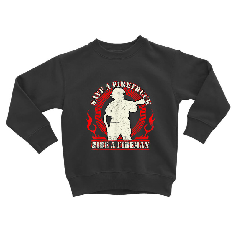 Mens Firefighter Firefighters Fireman Fire Fighter Thin Red Line Toddler Sweatshirt | Artistshot