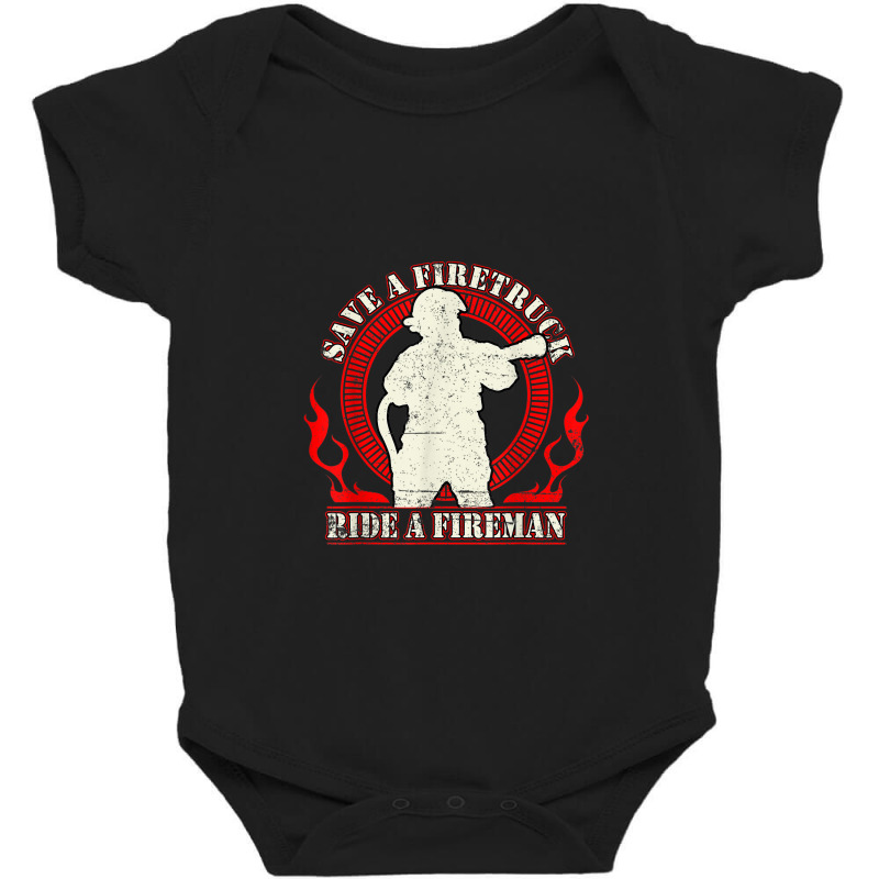 Mens Firefighter Firefighters Fireman Fire Fighter Thin Red Line Baby Bodysuit | Artistshot