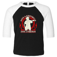 Mens Firefighter Firefighters Fireman Fire Fighter Thin Red Line Toddler 3/4 Sleeve Tee | Artistshot