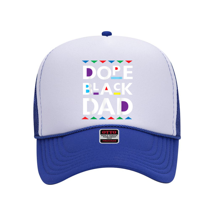 Dope Black Dad  Black History Gifdope Black Father Video Games Charact Foam Trucker Hat by RoyDesign | Artistshot