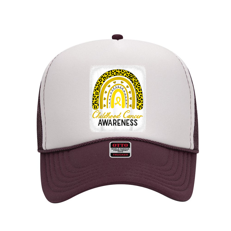 Childhood Cancer Awareness Hope Support Strong Warrior T Shirt Foam Trucker Hat | Artistshot