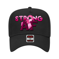 Strong Af Breast Cancer Adjustable Baseball Cap | Artistshot