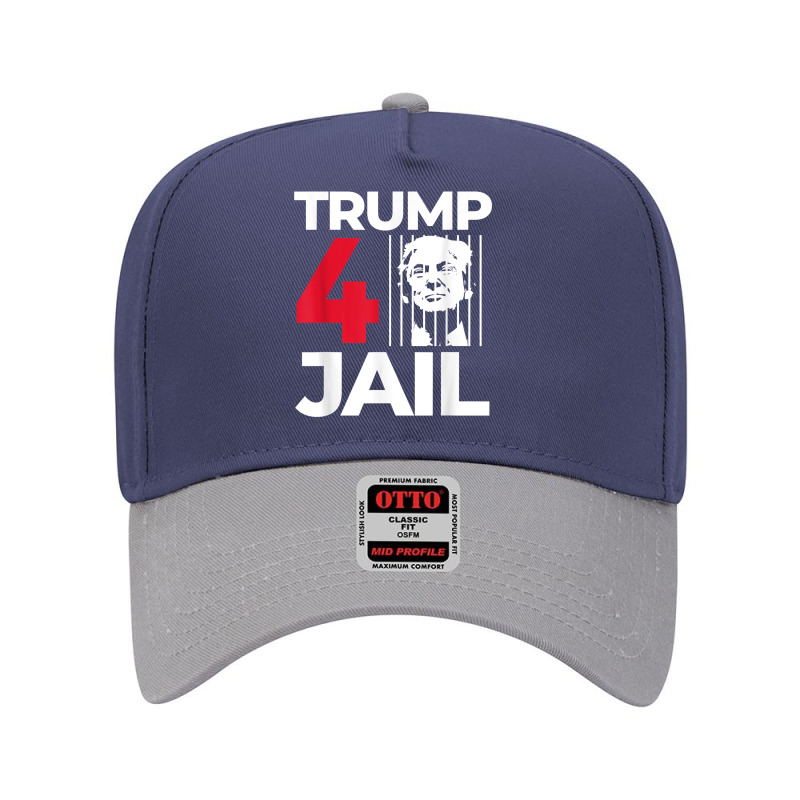 Prison Trump For Prison Trump For Jail Trump 4 Jail T Shirt Adjustable Baseball Cap | Artistshot