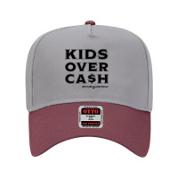 #breakingcodesilence Kids Over Cash Adjustable Baseball Cap | Artistshot