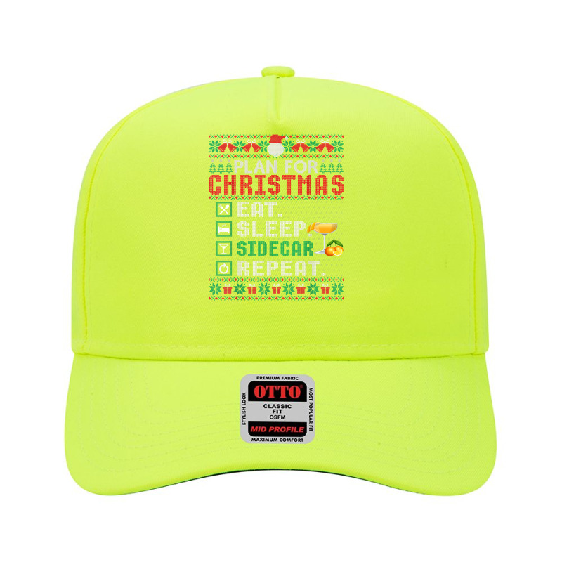 Plan For Christmas Eat Sleep Sidecar Repeat Cocktail T Shirt Adjustable Baseball Cap by cm-arts | Artistshot