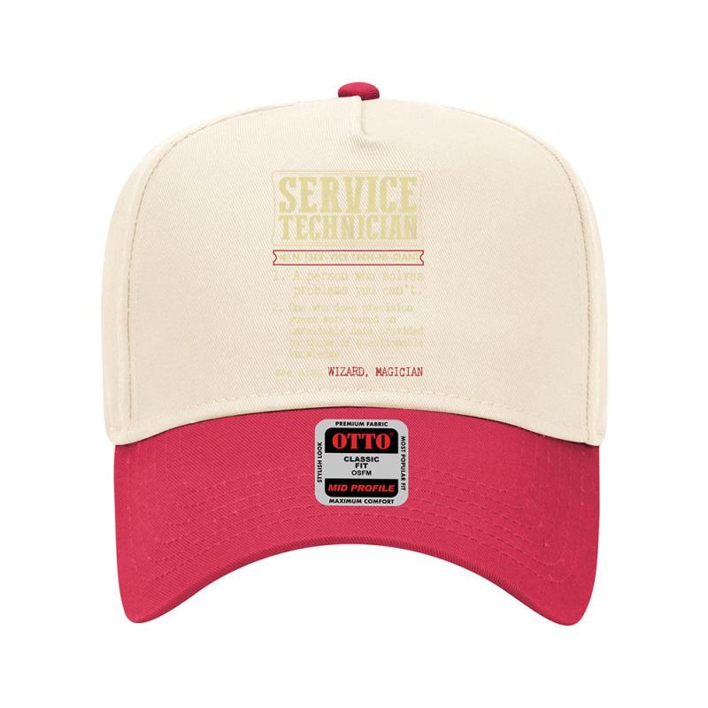 Service Technician Dictionary Term Adjustable Baseball Cap | Artistshot