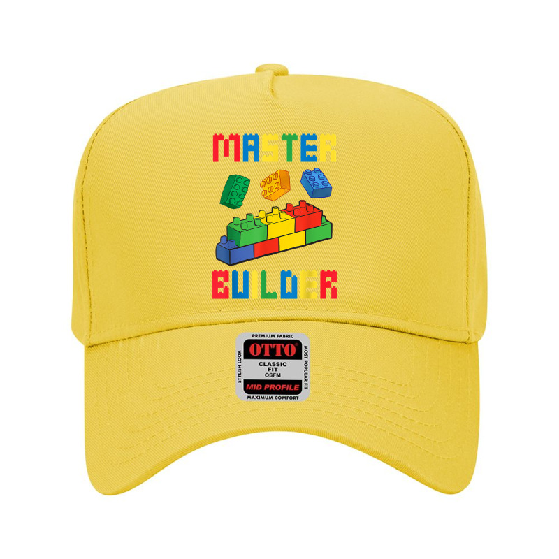 Brick Builder Funny Blocks Building Master Builder Toys Kids T Shirt Adjustable Baseball Cap | Artistshot