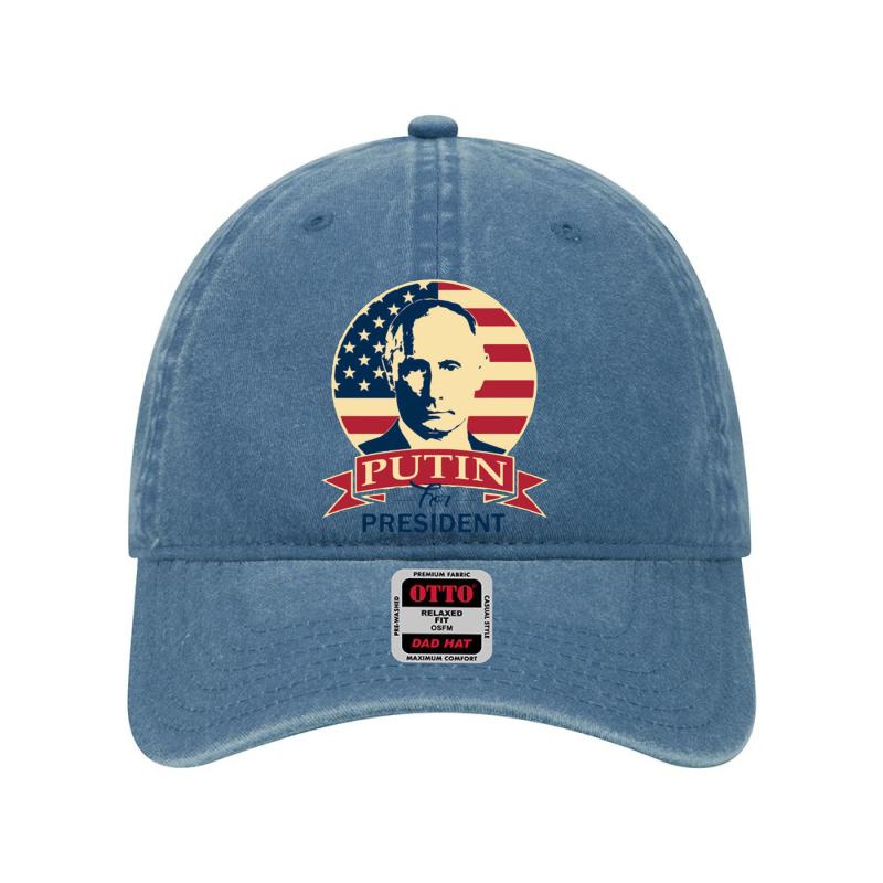 Putin For President Dyed Cap by redbeanarts | Artistshot