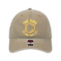 Funny Chemistry, Benzene Ring, One Ring To Bind Them All T Shirt Dyed Cap | Artistshot