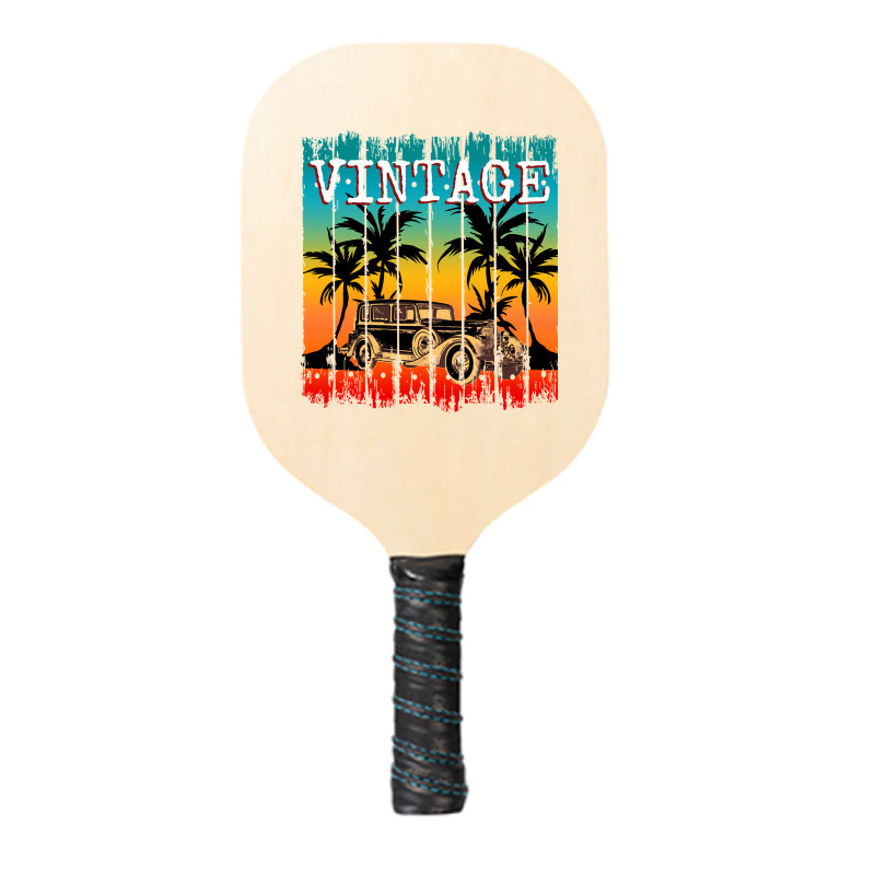 Vintage Car Retro Classic Gift Pickleball Paddle | Artistshot