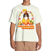 Just A Girl Who Loves English Springer Spaniel Thanksgiving Urban Heavy T-shirt | Artistshot