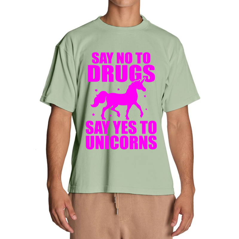 Red Yes To Unicorns Ribbon Week Urban Heavy T-shirt | Artistshot