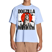 Funny Vintage Japanese Dogzilla Alaskan Malamute Urban Heavy T-shirt | Artistshot