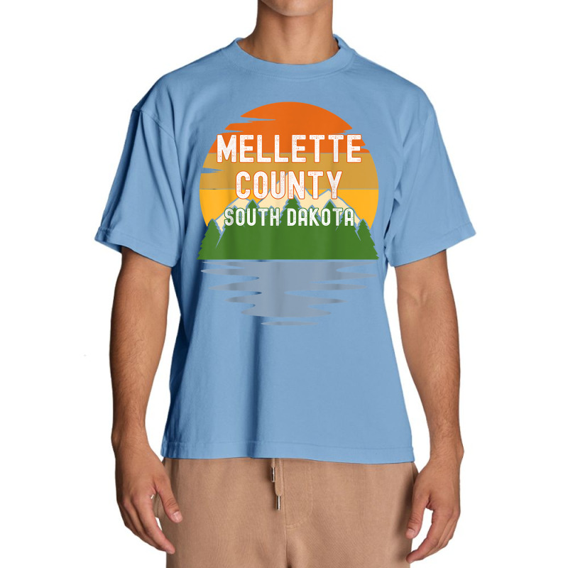 From Mellette County South Dakota Vintage Sunset T Shirt Urban Heavy T-shirt by cm-arts | Artistshot