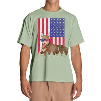 Australian Kelpie Patriotic Dog Usa Pride American Flag Premium T Shir Urban Heavy T-shirt | Artistshot