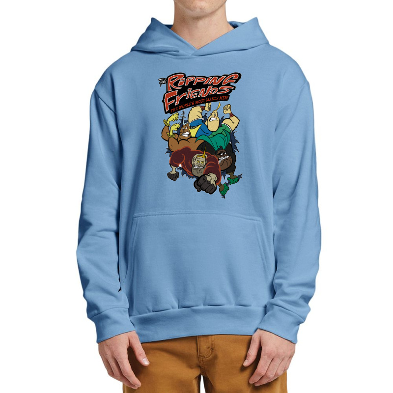 Tributetotherippingfriendstheworld'smostmanlymen!superheroparodycartoo Urban Pullover Hoodie | Artistshot