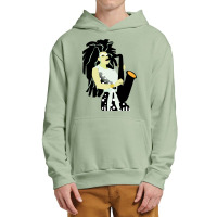 The Girl With The Sax Urban Pullover Hoodie | Artistshot