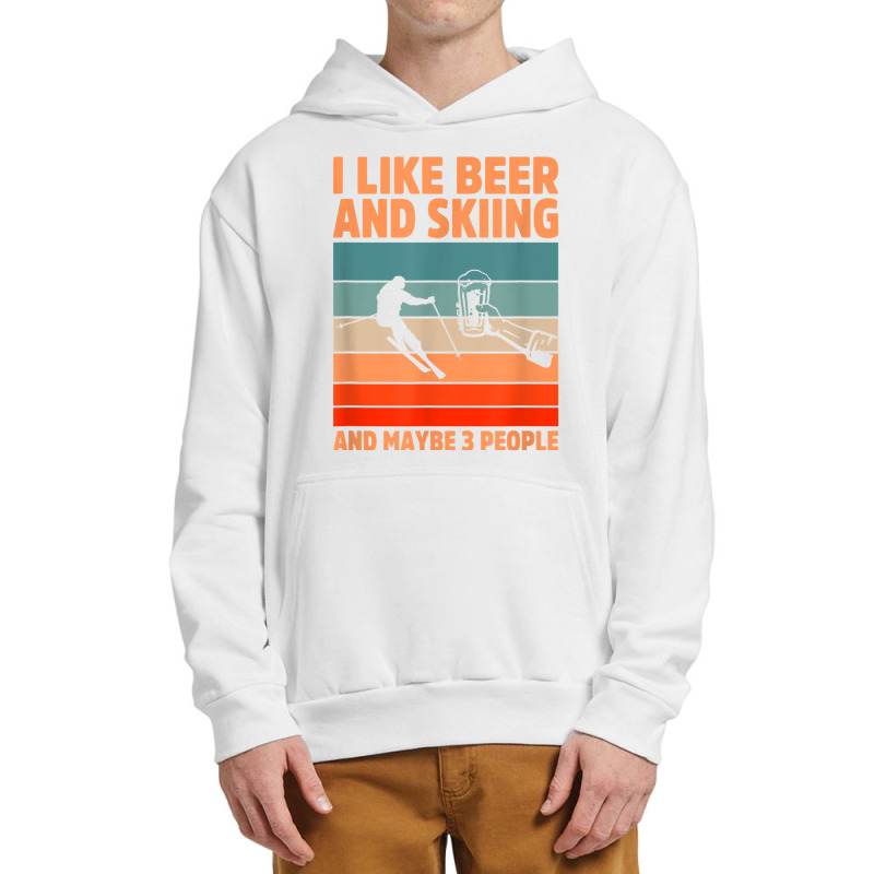 Skiing Skier Ski Winter Sports Mountains Ski Racing Alpine T Shirt Urban Pullover Hoodie | Artistshot