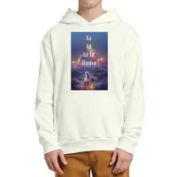 Fa La La La Llama Christmas Lights Snowflakes Cyberpunk Urban Pullover Hoodie | Artistshot