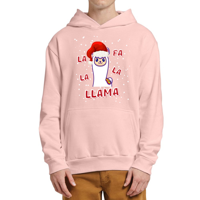 Fa La La La Llama Christmas Lights Snowflakes Llama Christmas Santa Sl Urban Pullover Hoodie | Artistshot