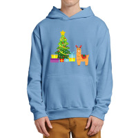 Fa La La La Llama Christmas Lights Snowflakes, Urban Pullover Hoodie | Artistshot