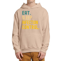 Vintage Retro Sunset Eat Sleep Infection Control T Shirt Urban Pullover Hoodie | Artistshot