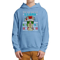 Fa La La La La Merry Christmas Funny Santa Llama Ugly T Shirt Urban Pullover Hoodie | Artistshot