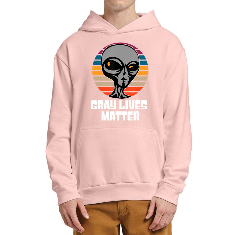 Gray Lives Matter Ufo Alien Extraterrestrial Grey Urban Pullover Hoodie | Artistshot