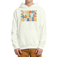 Groovy School Social Worker Coping Skills Back To School T Shirt Urban Pullover Hoodie | Artistshot