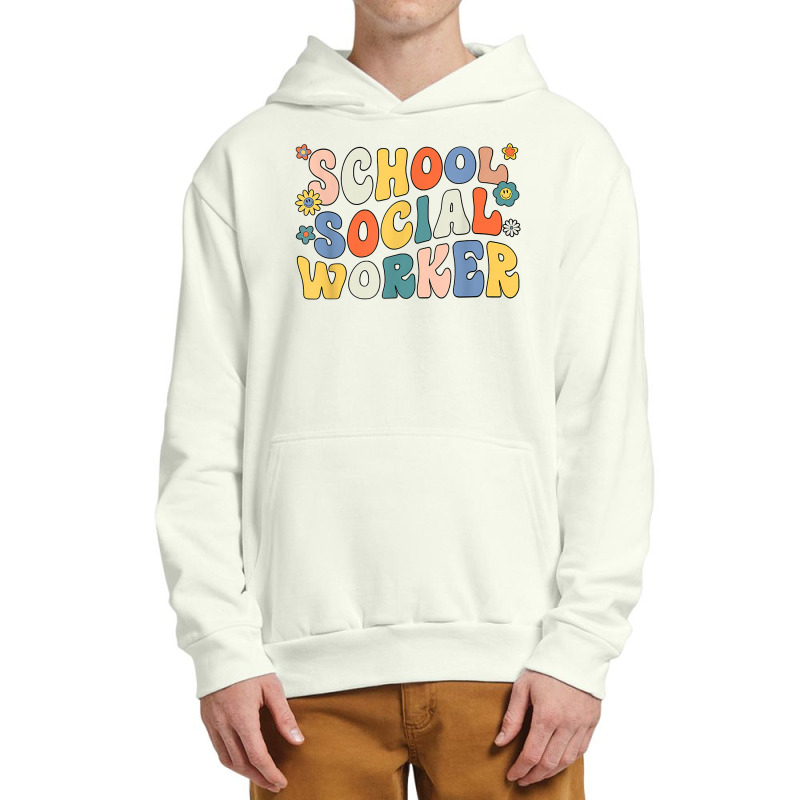 Groovy School Social Worker Coping Skills Back To School T Shirt Urban Pullover Hoodie | Artistshot