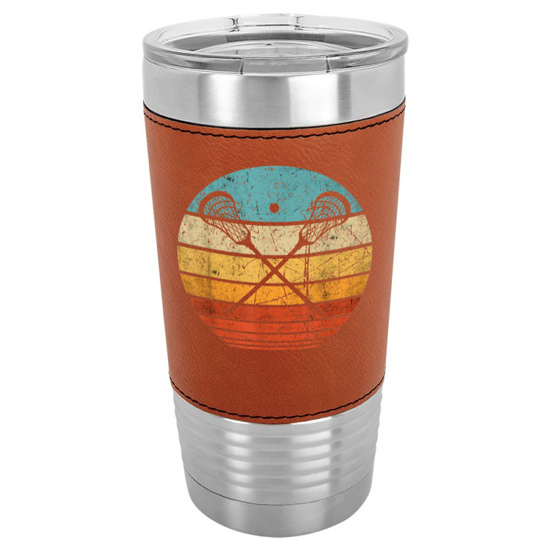 Lacrosse Vintage Retro Lacrosse Stick Sun Gift Leatherette Tumbler | Artistshot