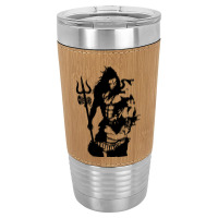 Lord Shiva Art Angry Trishul Leatherette Tumbler | Artistshot