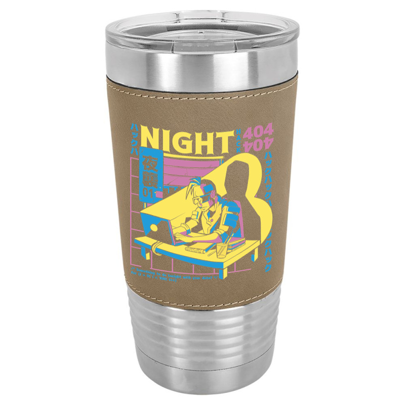 Cyberpunk Hacker Anime Boy Leatherette Tumbler | Artistshot