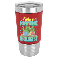 Future Marine Biologist Ocean Life Marine Biology Student Leatherette Tumbler | Artistshot