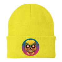 Vintage Sugar Skull Hand Illustration Calavera Beanie | Artistshot