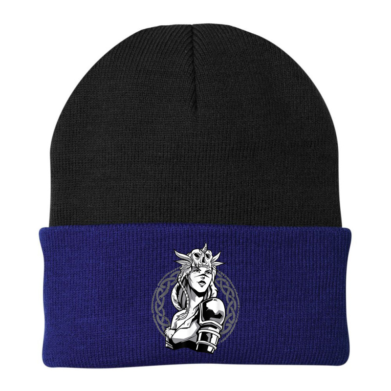 Viking Scandinavia Fighter Ornament Woman Warrior Beanie | Artistshot