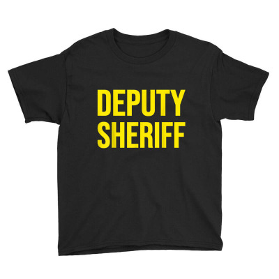 Deputy Sheriff Police Law Enforcement Uniform Costume Youth Tee Designed By Yuh2105