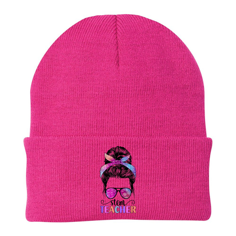 Stem Teacher Science Technology Engineering Math Beanie by Garnet | Artistshot