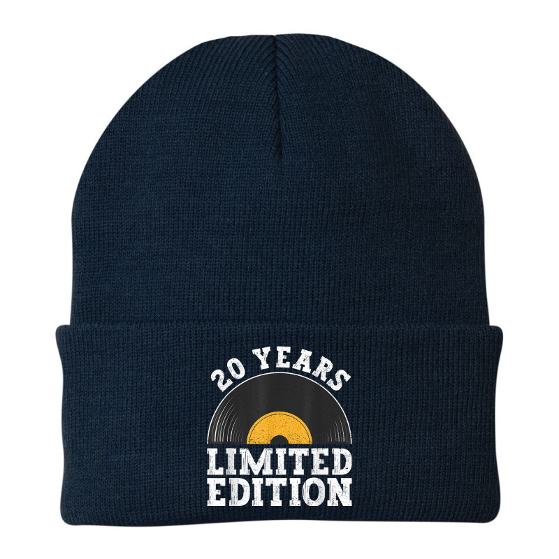 20 Years Limited Edition   Vinyl Records 20th Birthday Beanie by Color | Artistshot