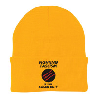 Fighting Fascism Is Your Social Duty Beanie | Artistshot