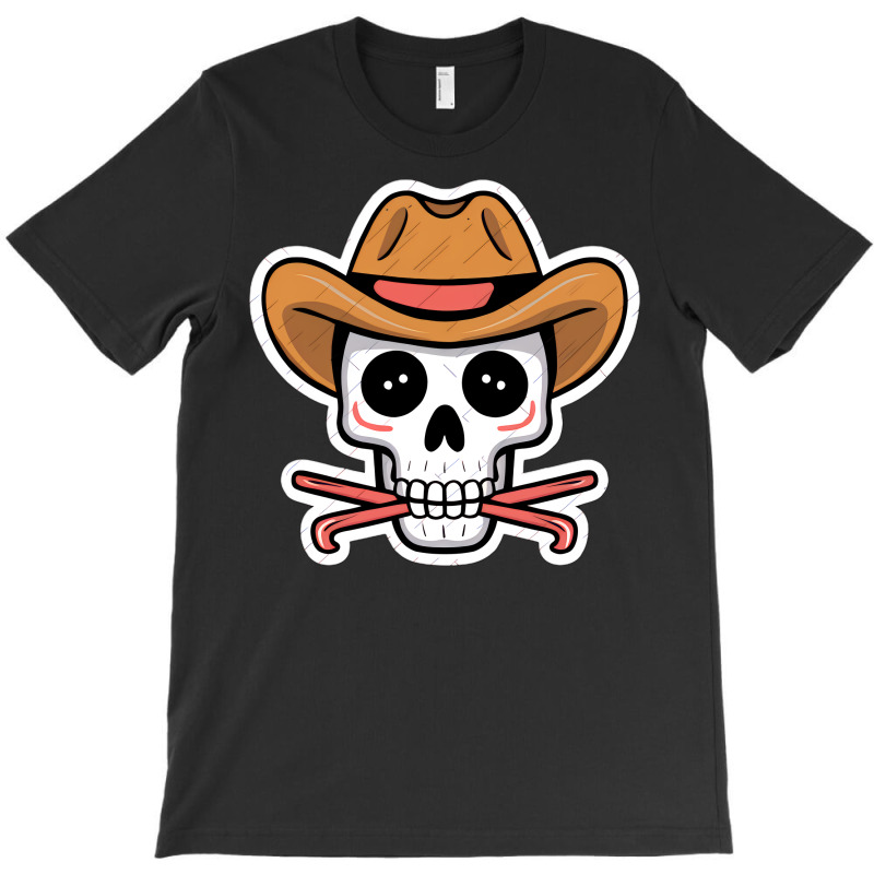 Kawaii Skull Cowboy T-shirt | Artistshot