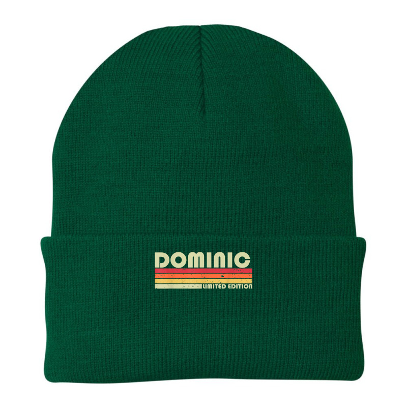 Dominic Gift Name Personalized Funny Retro Vintage Birthday Beanie by StaceyDebbie | Artistshot