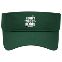 Mens I Don't Shoot Blanks Dad To Be Dad Promoted To Daddy 2023 T Shirt Visor Hat | Artistshot