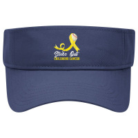 Baseball Strike Out Childhood Cancer Tshirt Gold Ribbon T Shirt Visor Hat | Artistshot