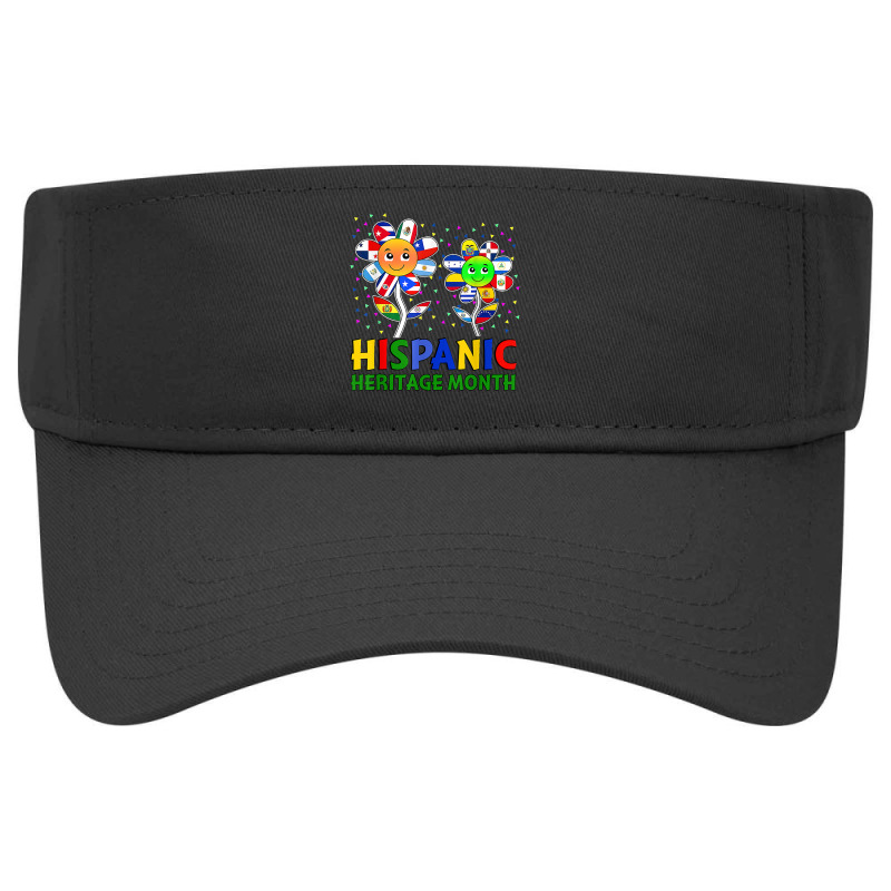 Hispanic Heritage Month Flower Kids Latin Flags T Shirt Visor hat by cm-arts | Artistshot