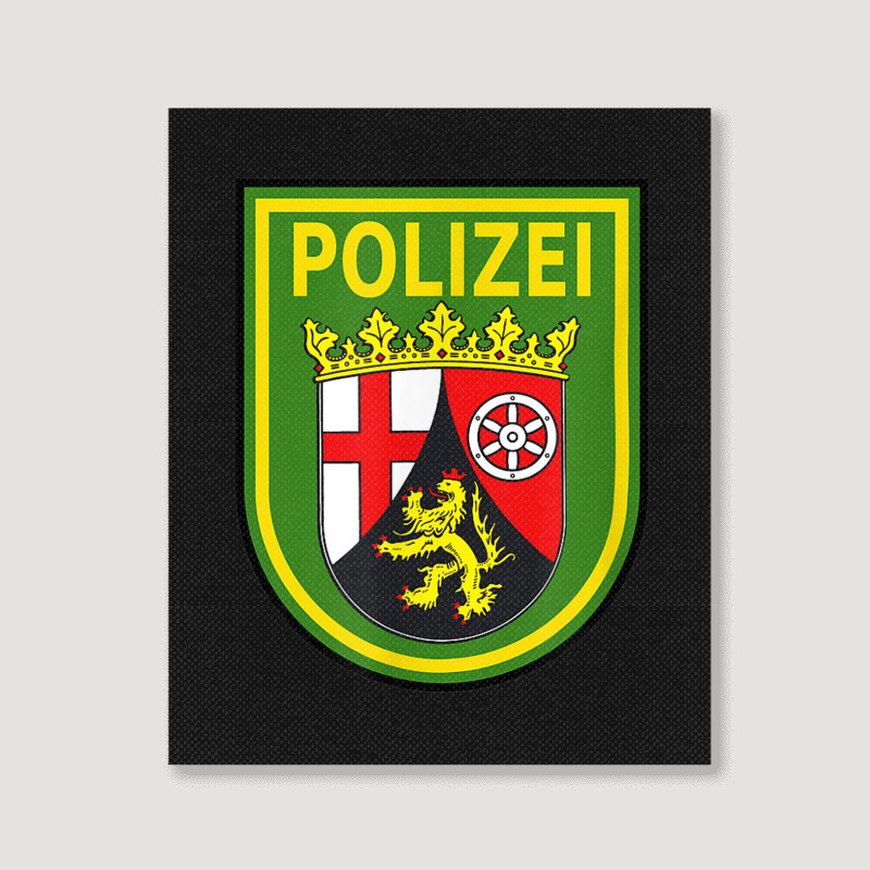 Rhineland Palatinate Police Portrait Canvas Print | Artistshot