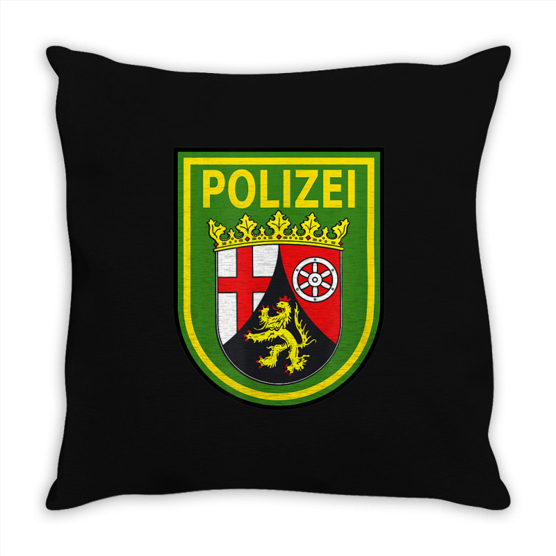 Rhineland Palatinate Police Throw Pillow | Artistshot